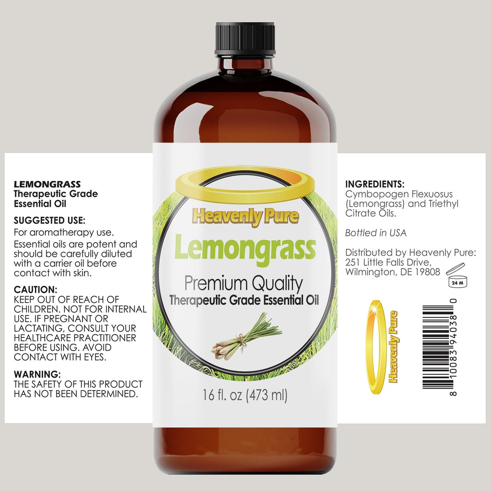 Lemongrass essential oil in a diffuser for aromatherapy