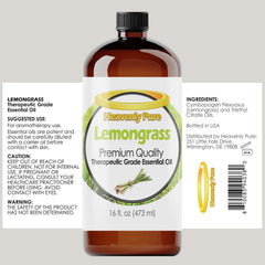 Lemongrass essential oil in a diffuser for aromatherapy