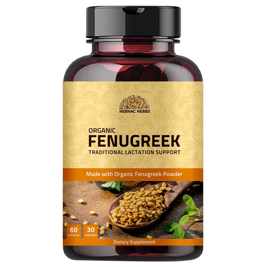 HebHac Herbs Fenugreek capsules for women, 60 capsules, 1000mg