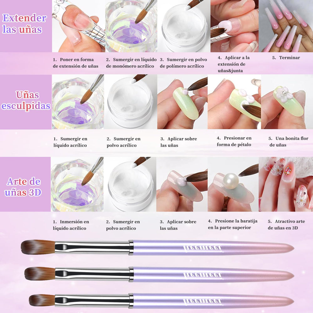 heemeei sturdy ferrule and gradient handle for durable grip