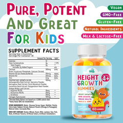 60 gummies per bottle with allergen-free labeling