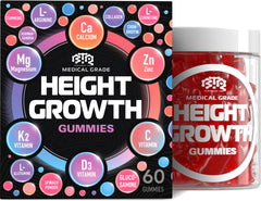 Height Growth Gummies bottle with label