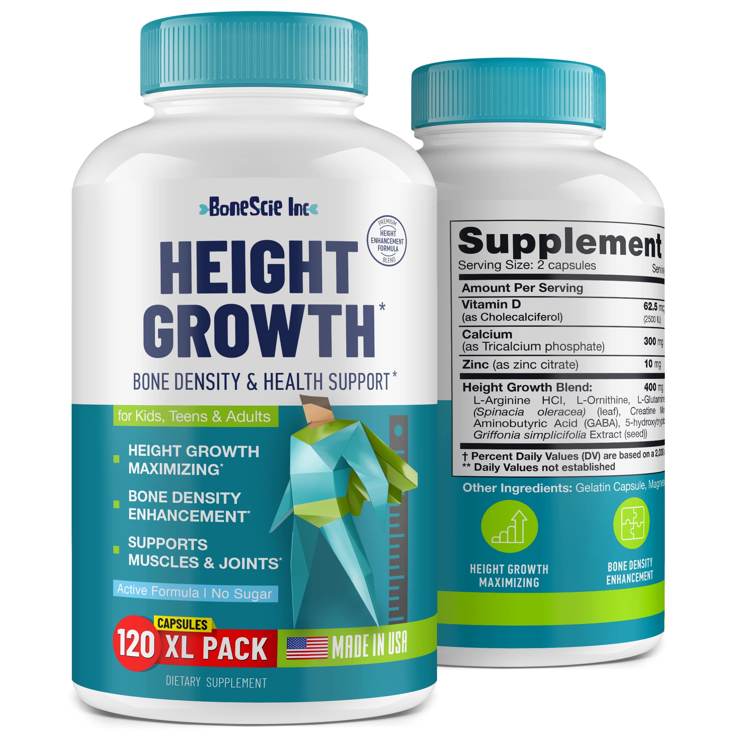 Height Growth Maximizer bottle with label