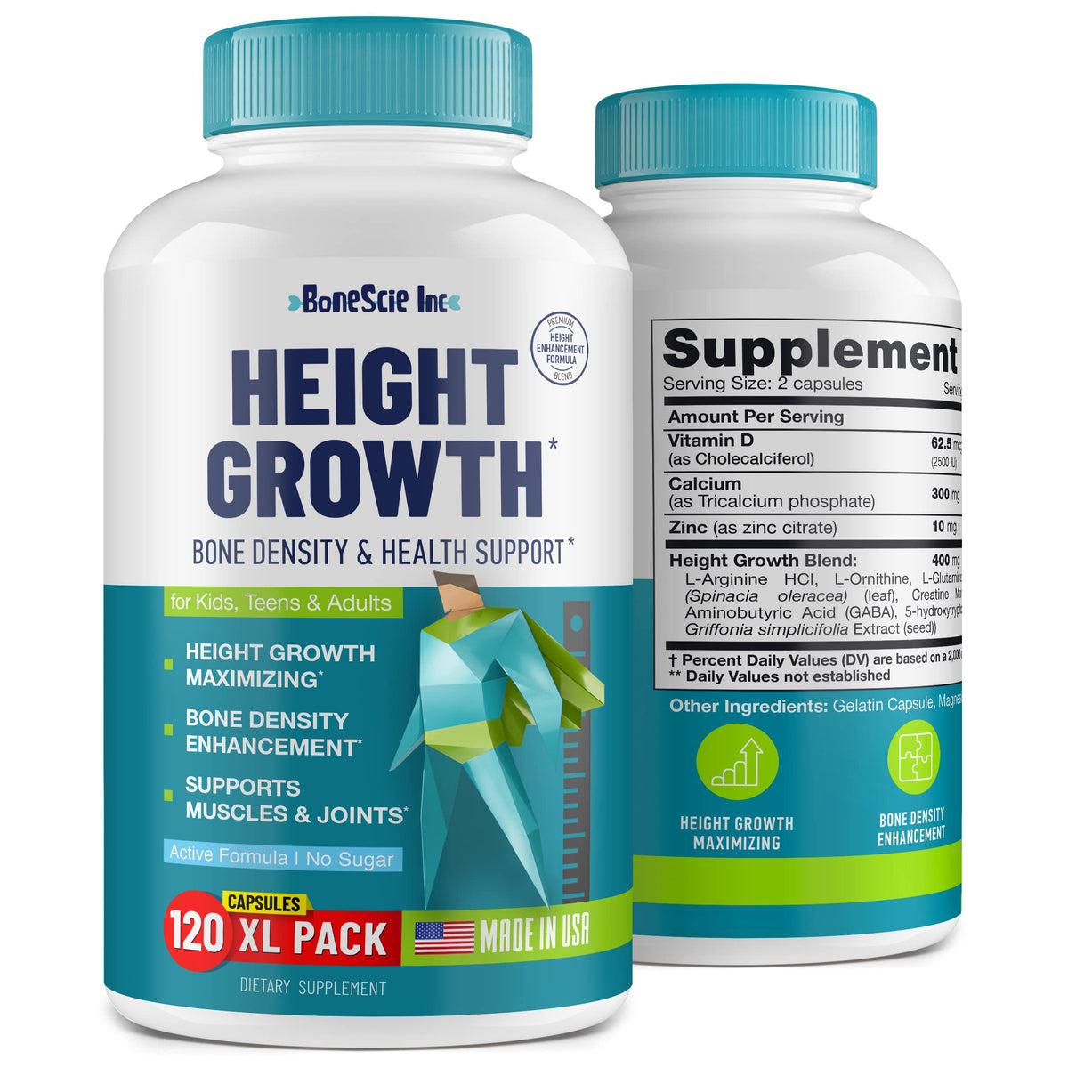 Height Growth Maximizer bottle with label