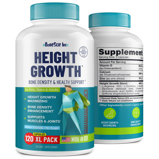 Height Growth Maximizer bottle with label