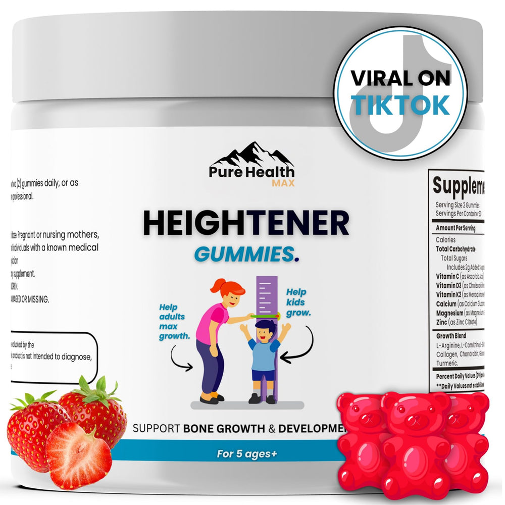 Heightener Gummies bottle with 60 gummies