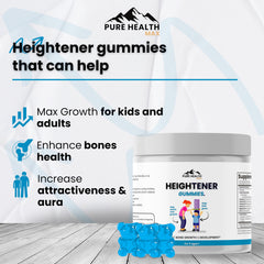 Heightener Gummies packaging for teen growth support