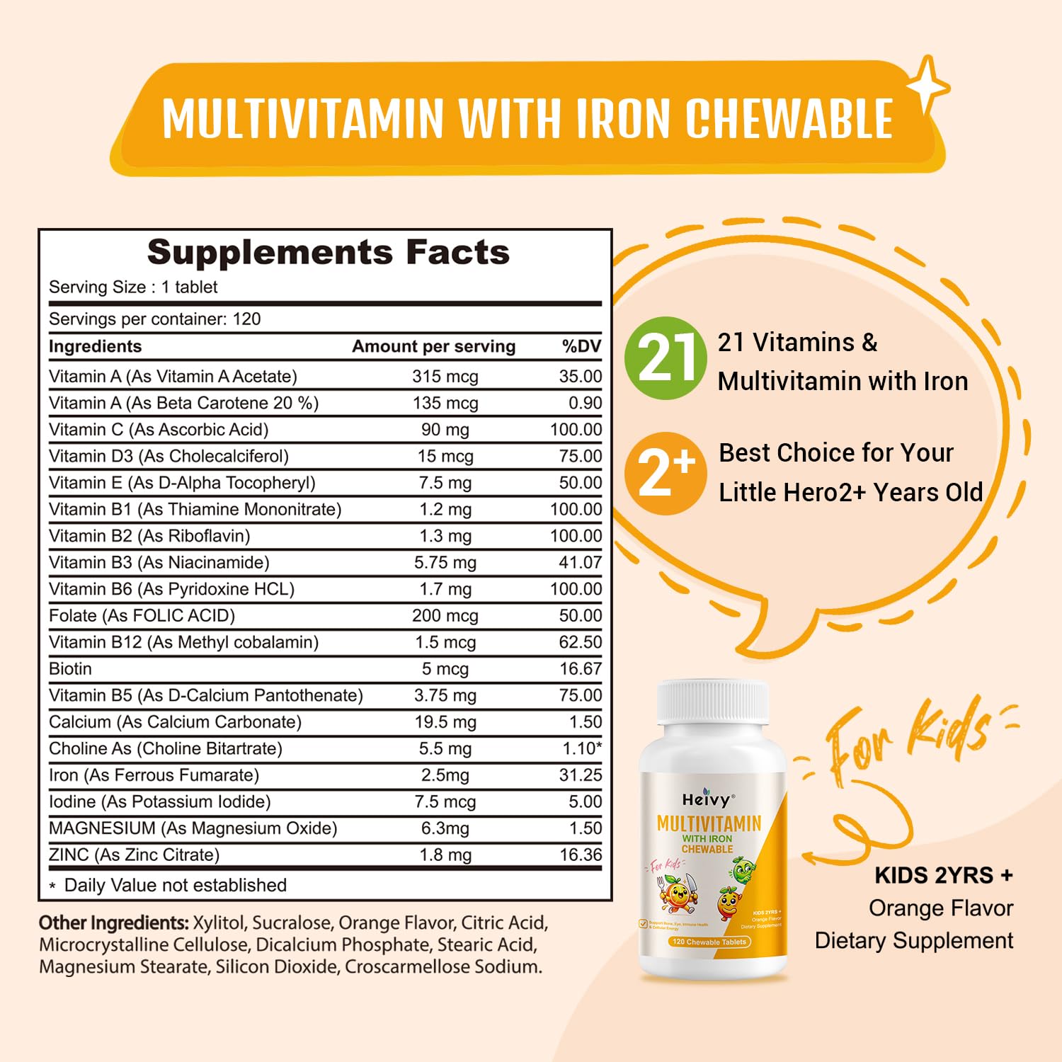Close-up of vitamin D3, vitamin C, and B-Complex ingredients on label