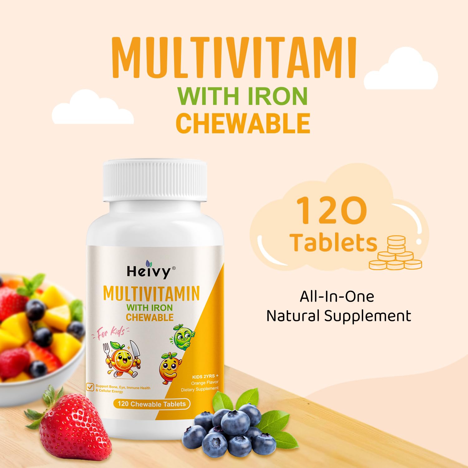 Illustration of strong bones and teeth for healthy growth