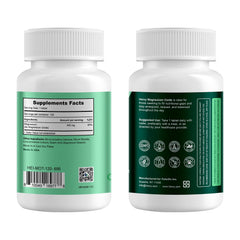 Nutrition facts panel for Heivy magnesium supplement