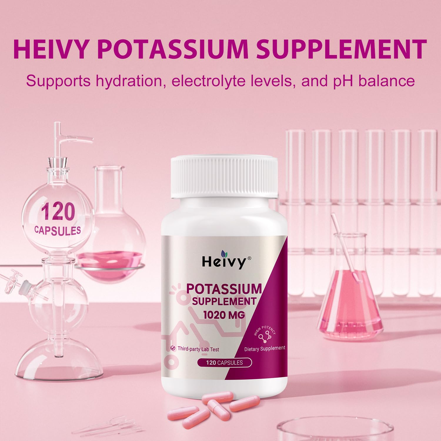 Product box and capsules arranged for photography