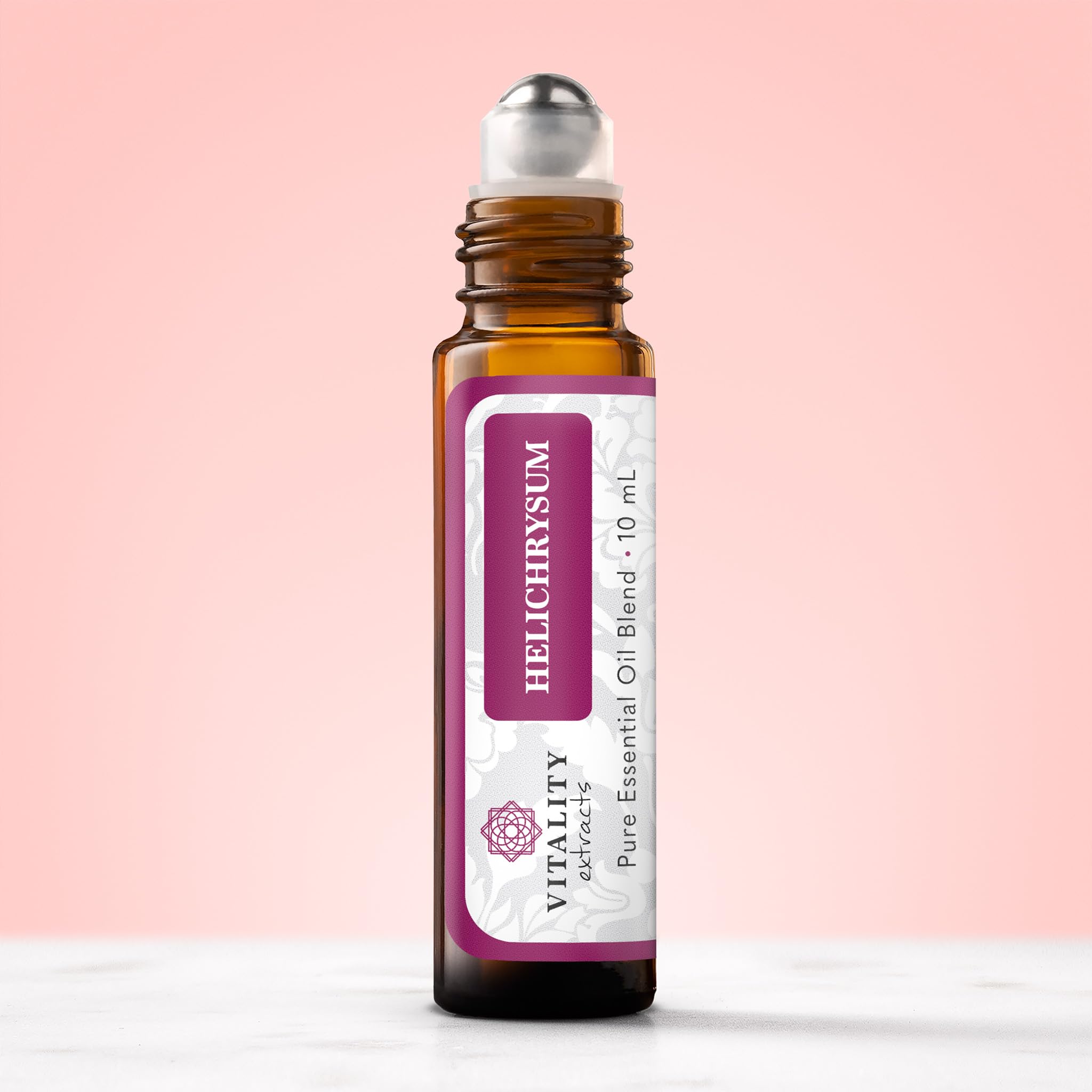Close-up of roll-on bottle with coconut oil base