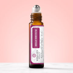 Close-up of roll-on bottle with coconut oil base