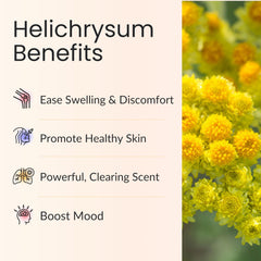 Helichrysum essential oil for skin application