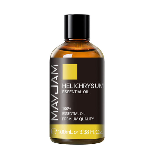 Helichrysum essential oil with glass dropper