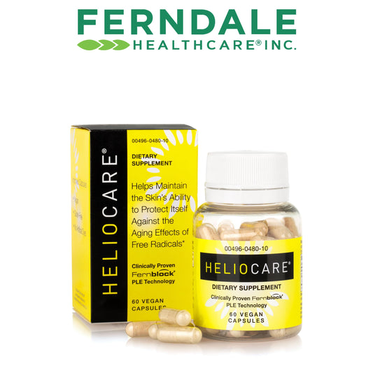 Close-up of Heliocare capsules