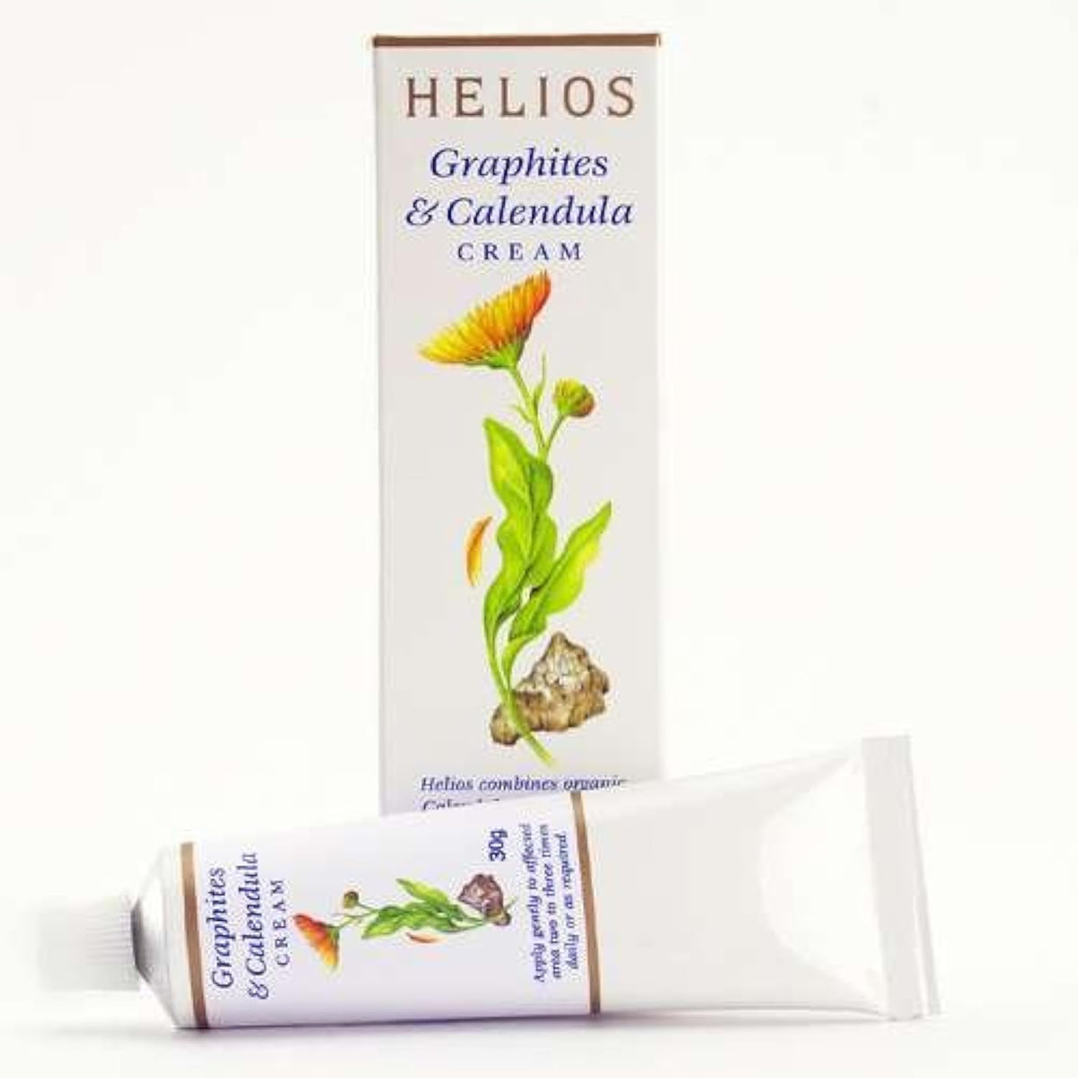 Helios Graphites and Calendula Cream 30g tube - front view