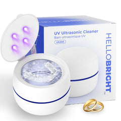 Hello Bright Ultrasonic Retainer Cleaner with UV Lights device front view