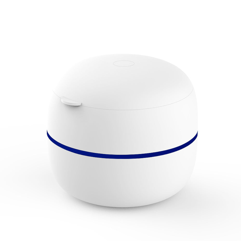 Open Hello Bright unit showing compact design and UV LEDs