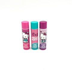Hello Kitty-shaped pouch carrying case keeps lip balms and small essentials organized.