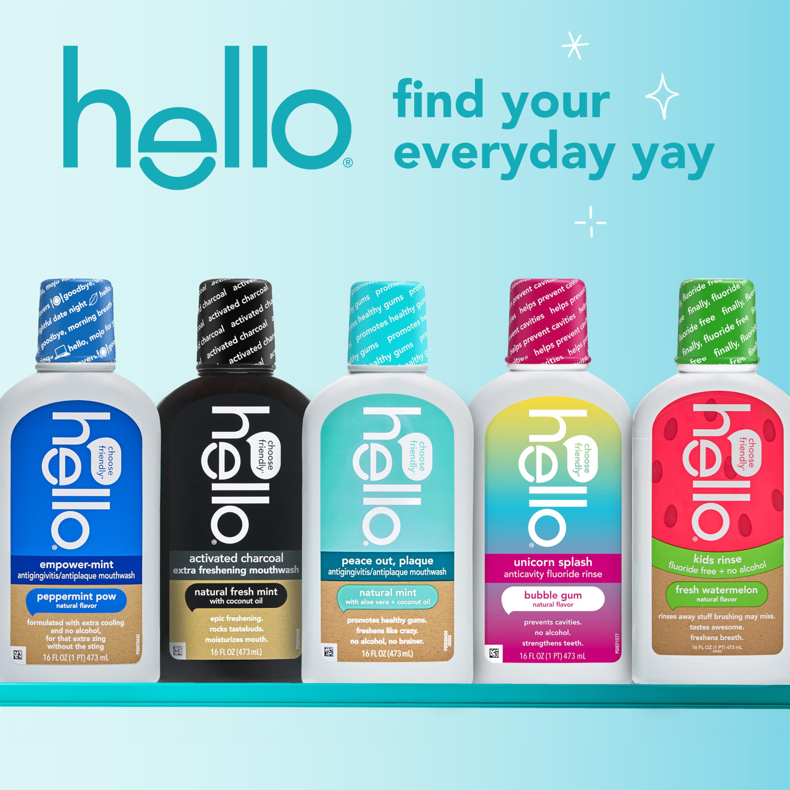 Made in USA kid-friendly mouthwash packaging