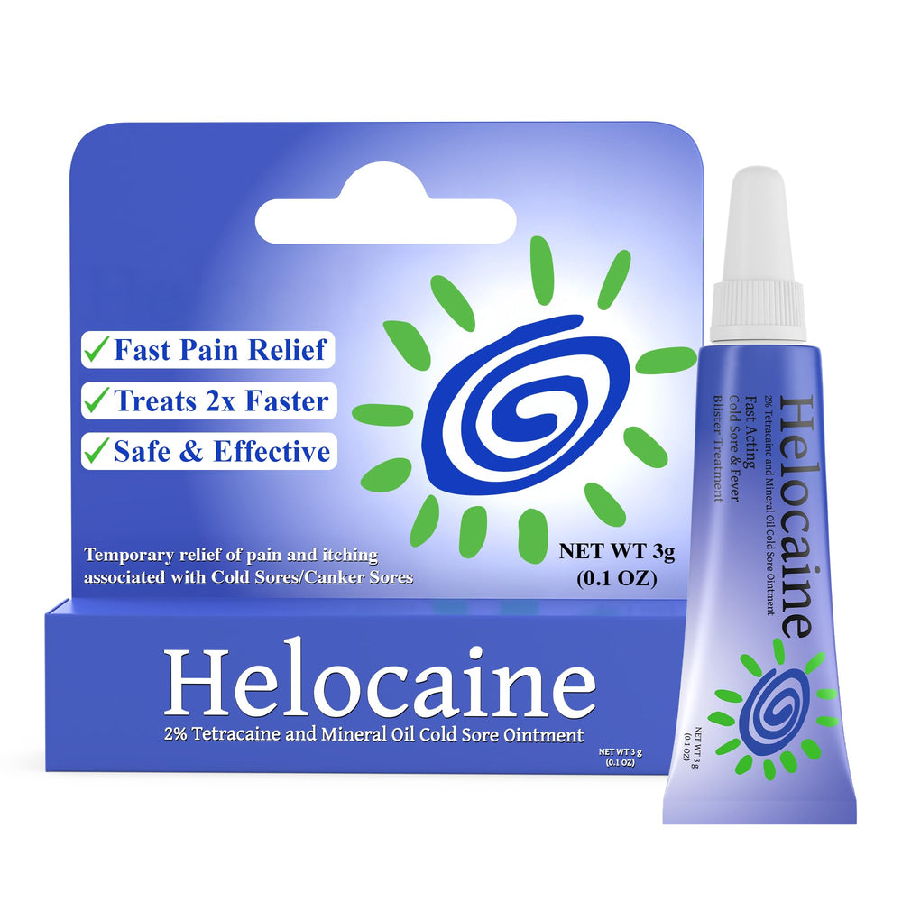 Helocaine safety-notice keeps customers informed about allergen and usage guidelines.