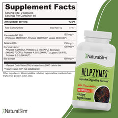 Close-up of Helpzymes capsules for digestive health