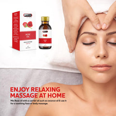 30ml glass bottle packaging of Hemani Rose Oil