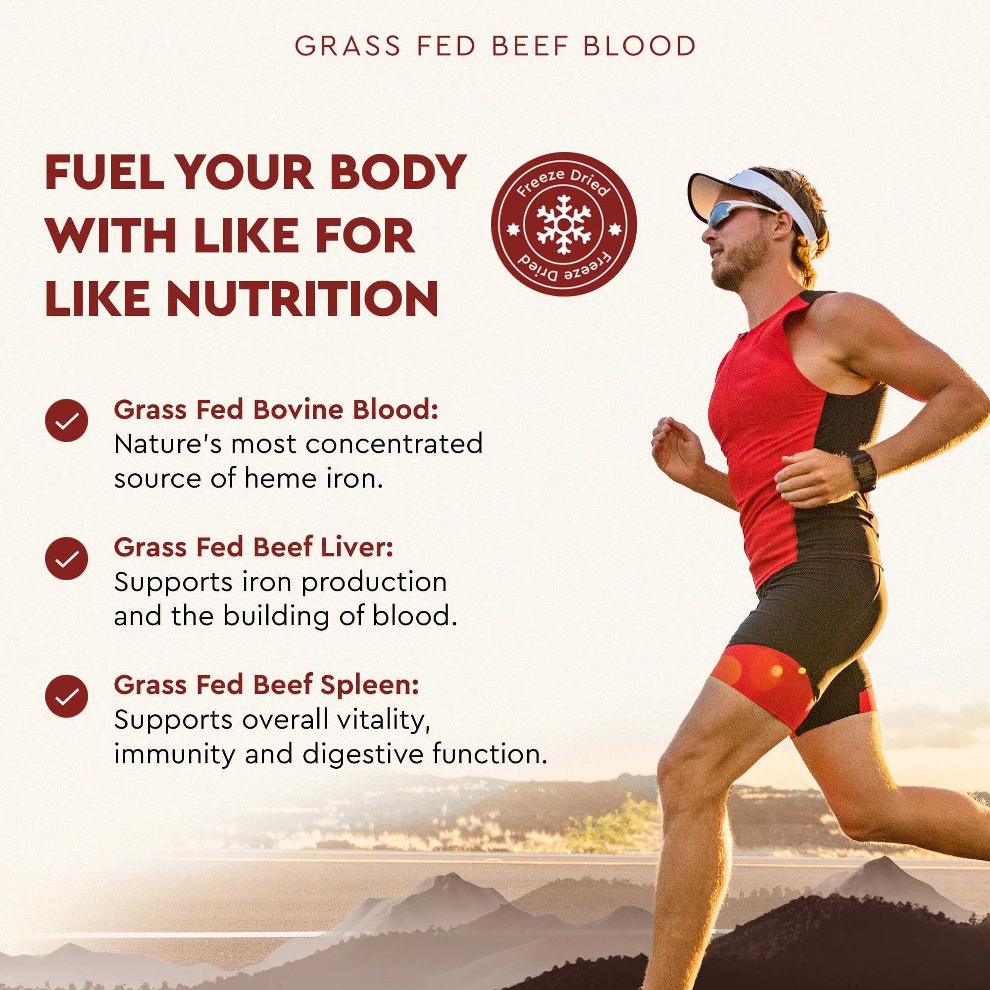Heme iron, Vitamin B12 and Vitamin D in whole-food form