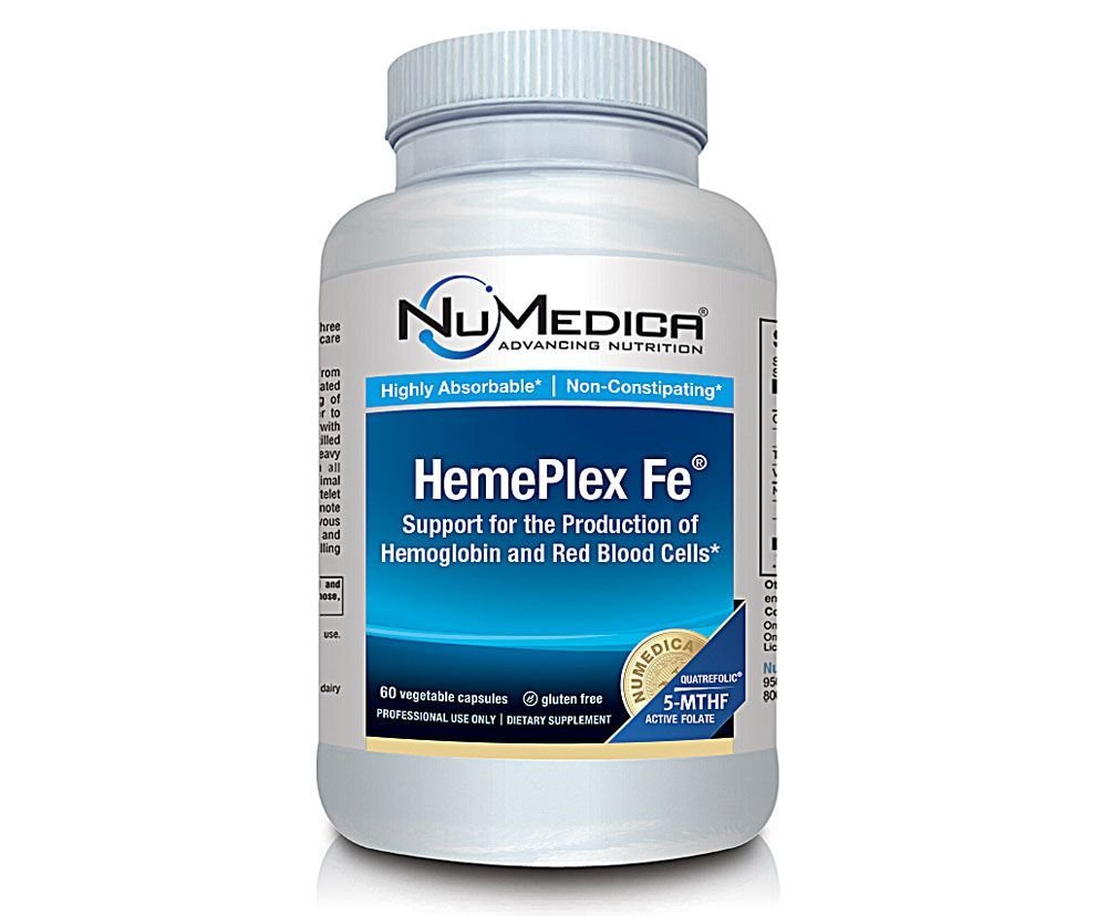 HemePlex Fe 60 VegiCaps bottle