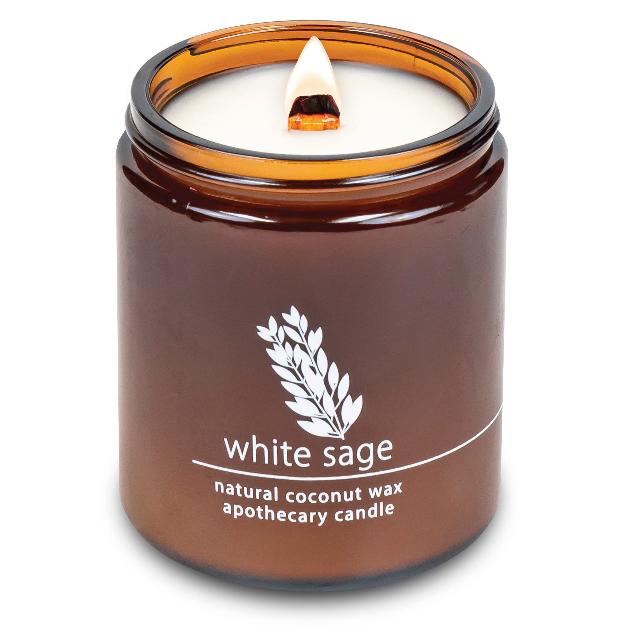Hemlock Park 8oz White Sage candle in coconut wax