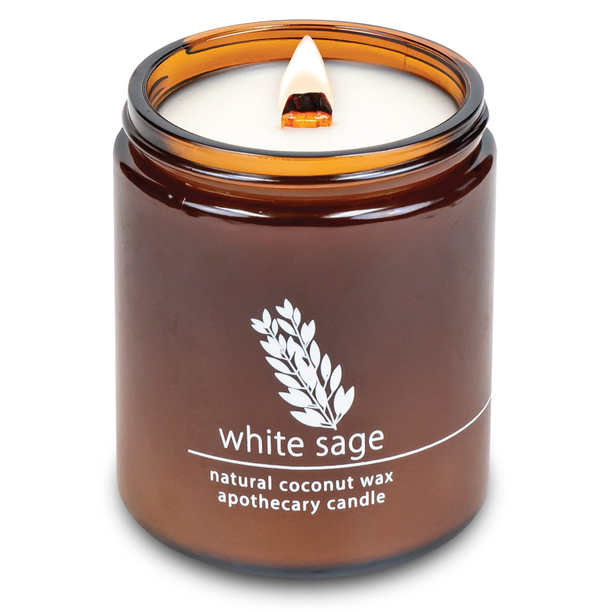 Hemlock Park 8oz White Sage candle in coconut wax