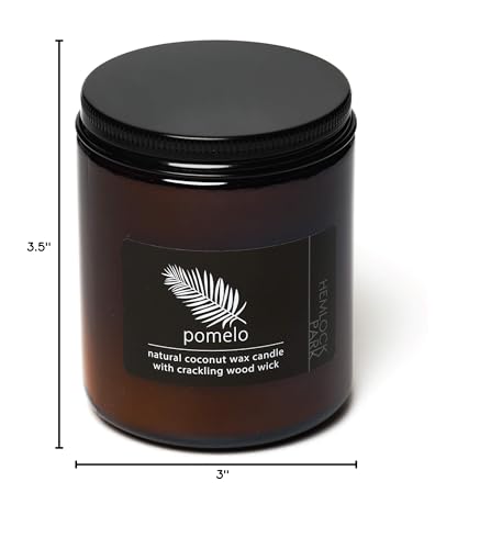 Lifestyle shot of Hemlock Park candle in a cozy home setting