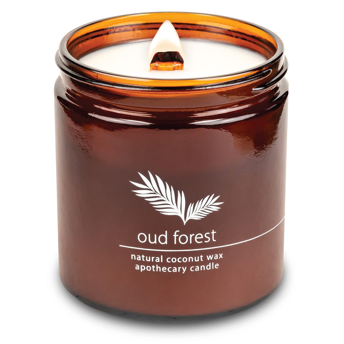 Hemlock Park Crackling Wood Wick Candle in 16 oz Oud Forest