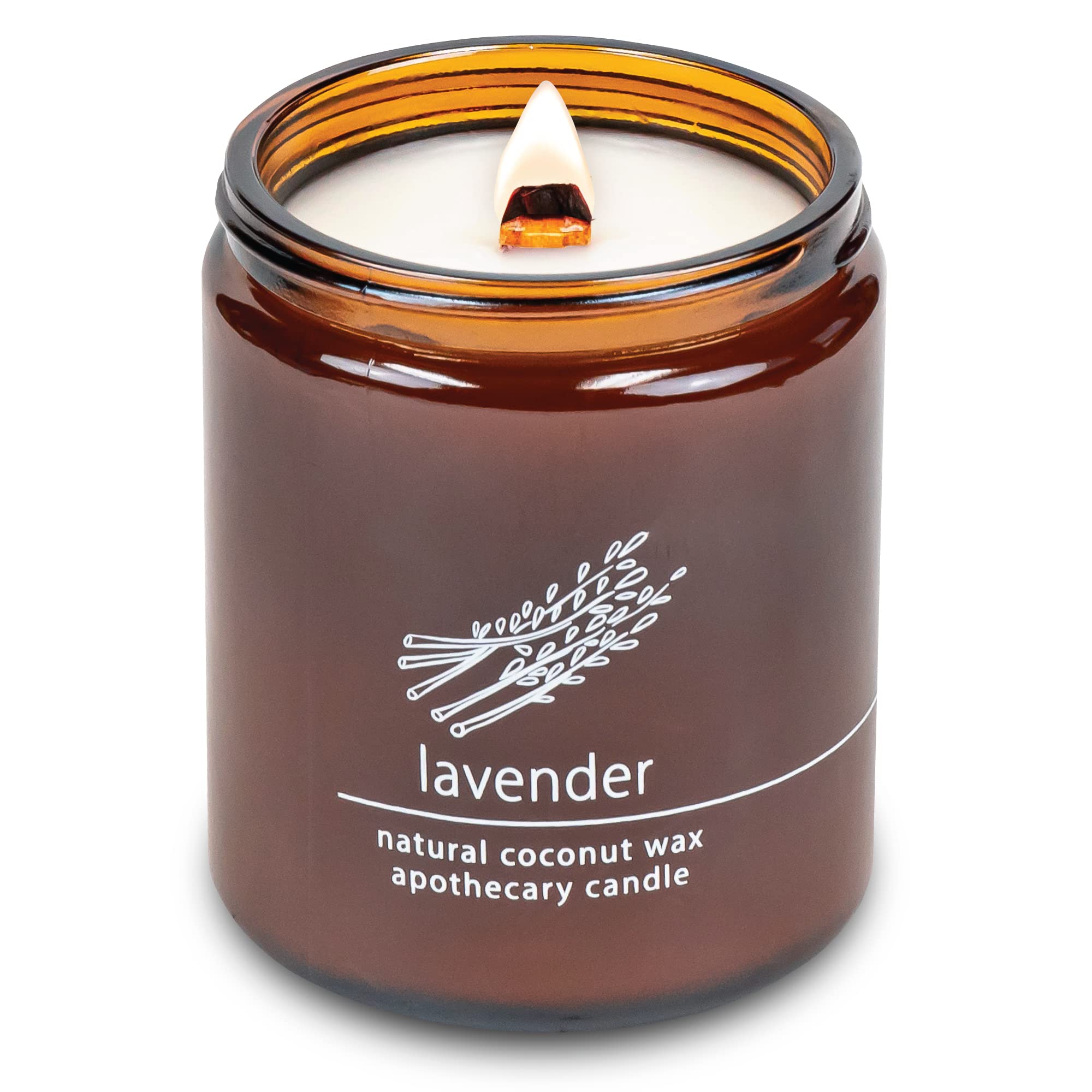 Hemlock Park Lavender 8 oz candle with natural coconut wax