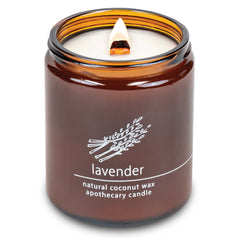 Hemlock Park Lavender 8 oz candle with natural coconut wax