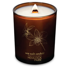 Hemlock Park Wood Wick Candle Sea Salt Orchid 7.2 oz