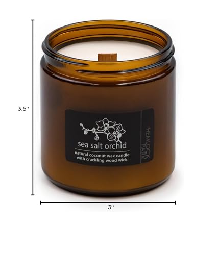 American-made handcrafted Hemlock Park candle with packaging.