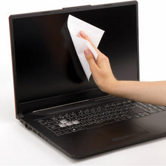 Laptop and tablet cleaned with Hemoton screen wipes