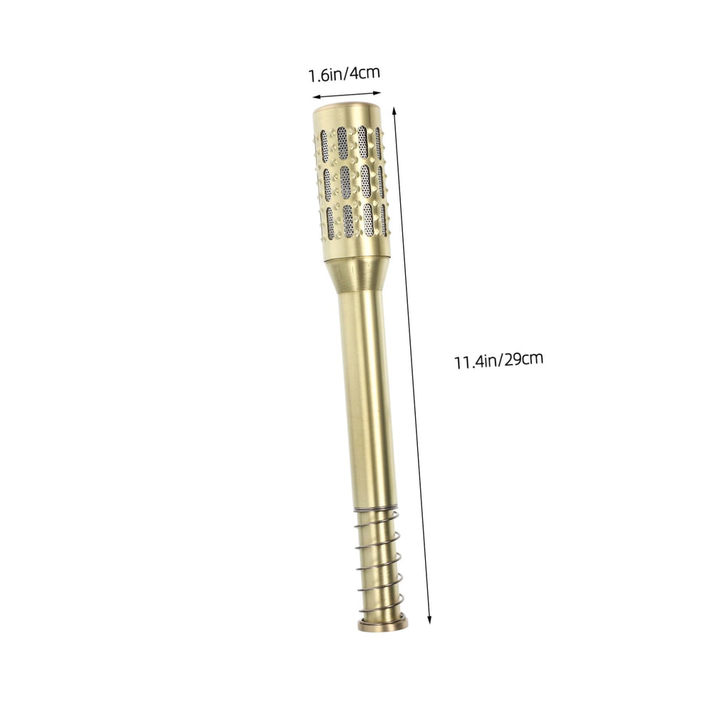 Brass construction close-up on moxa holder