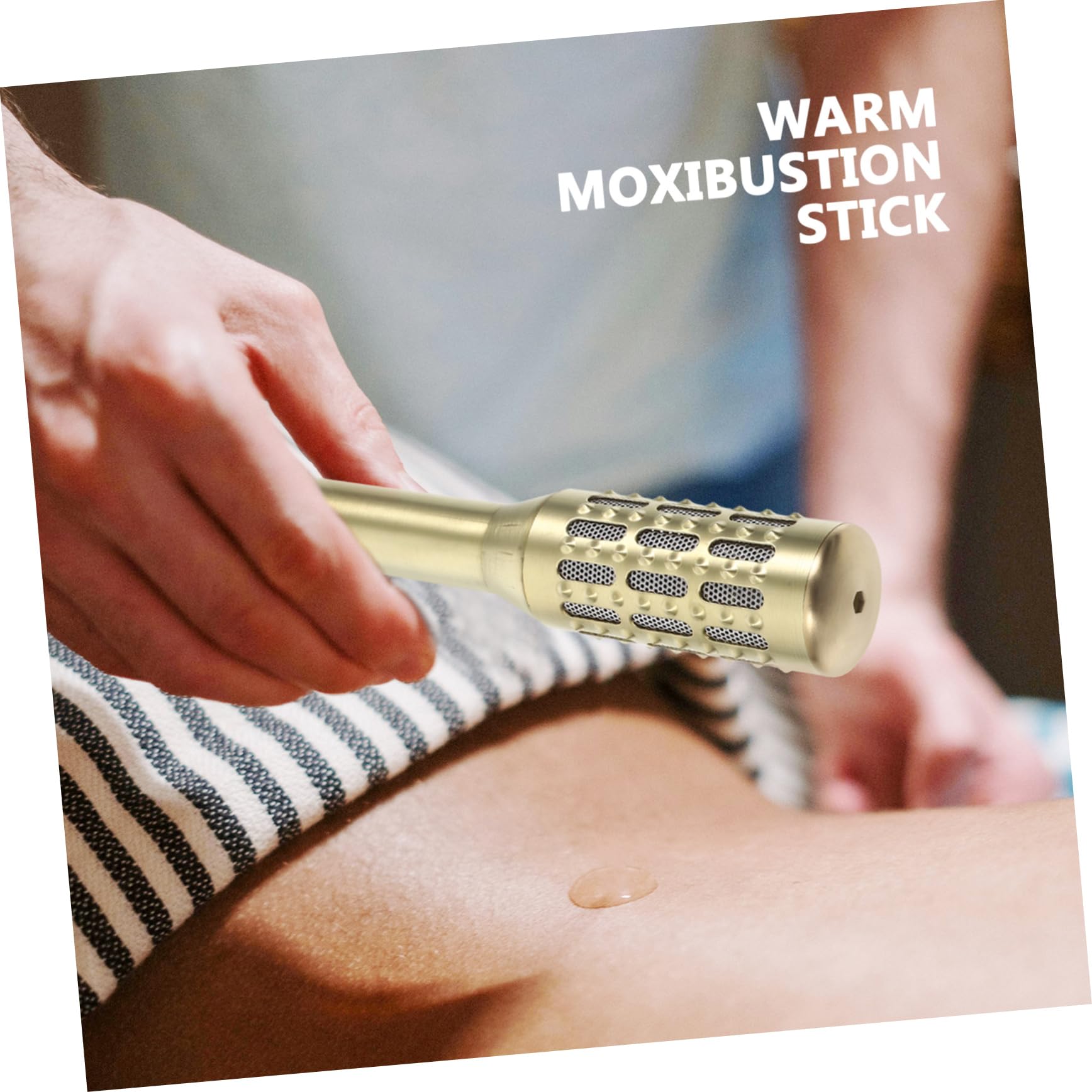 Brass construction with warm finish of the moxa holder