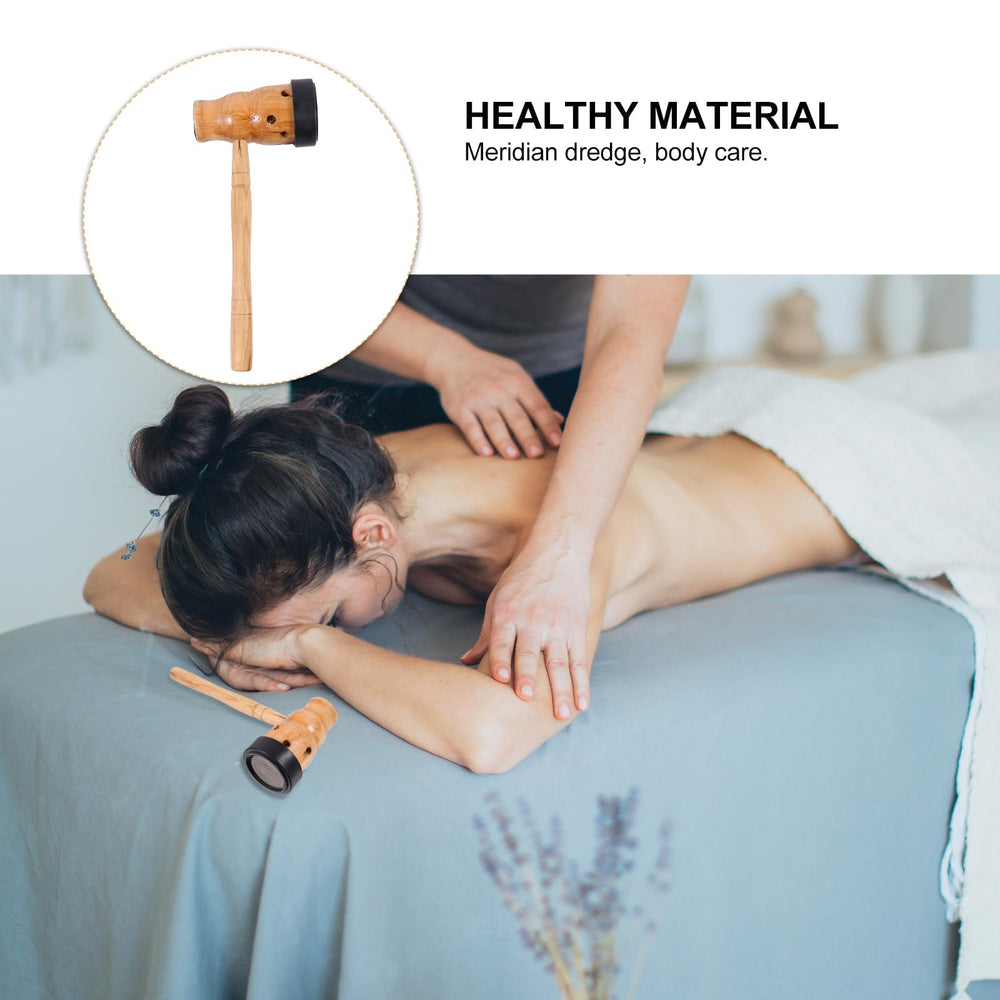 Wooden spa tool with Moxa strips