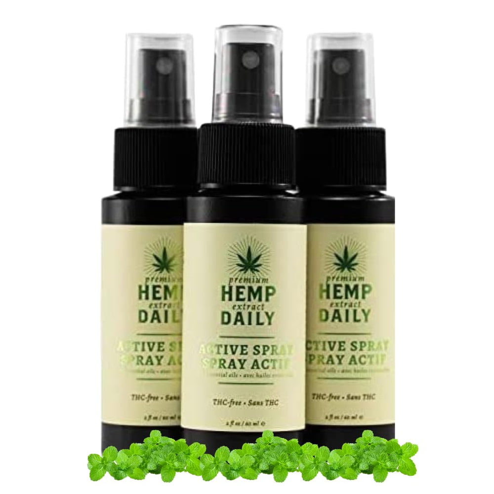 Hemp Daily Active Spray bottle front view