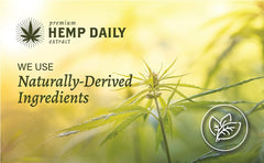 Lifestyle shot of a person applying Hemp Daily Active Spray