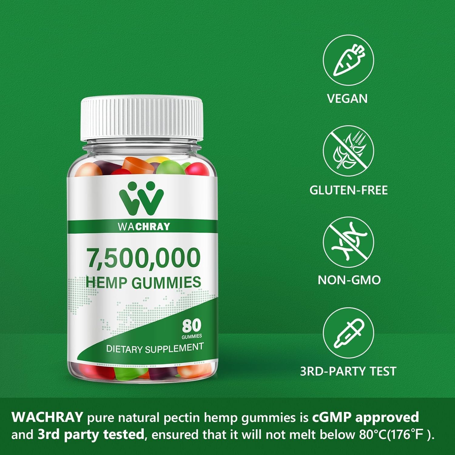 3-pack packaging of hemp gummies