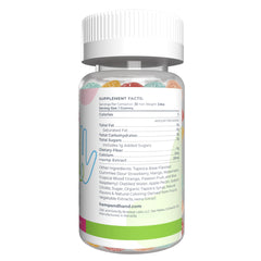 Gluten-free vegan sour gummies in strawberry, pineapple, mango, blue raspberry flavors