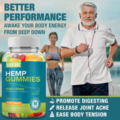 US-grown organic hemp gummies with CO2 extraction