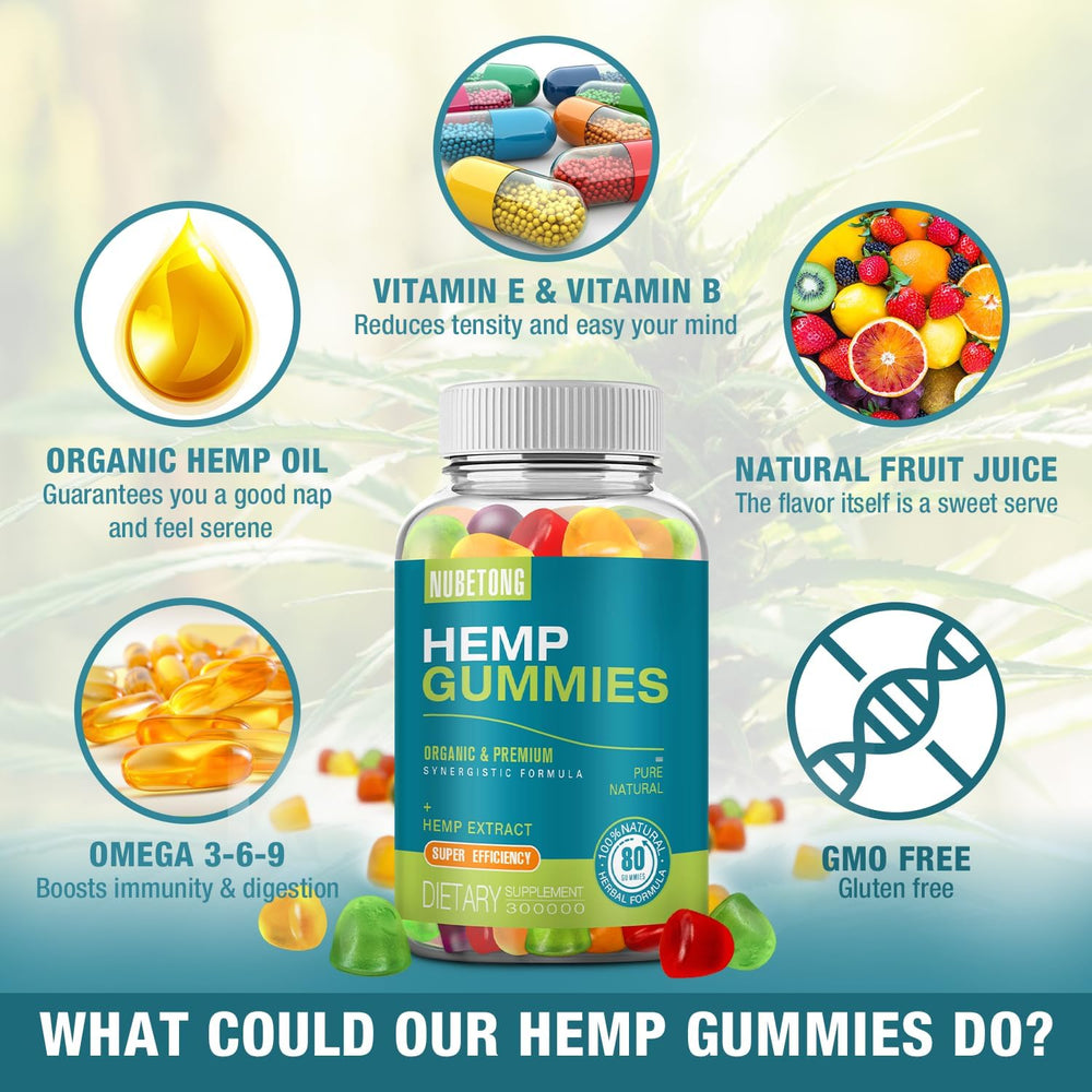 Adult hemp gummy bottle for stress relief