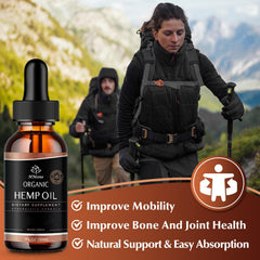 Hemp Oil 4-Pack ingredients and bottle