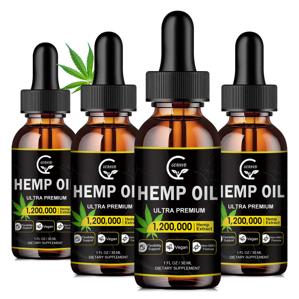 4-pack High Potency Hemp Oil bottle front view